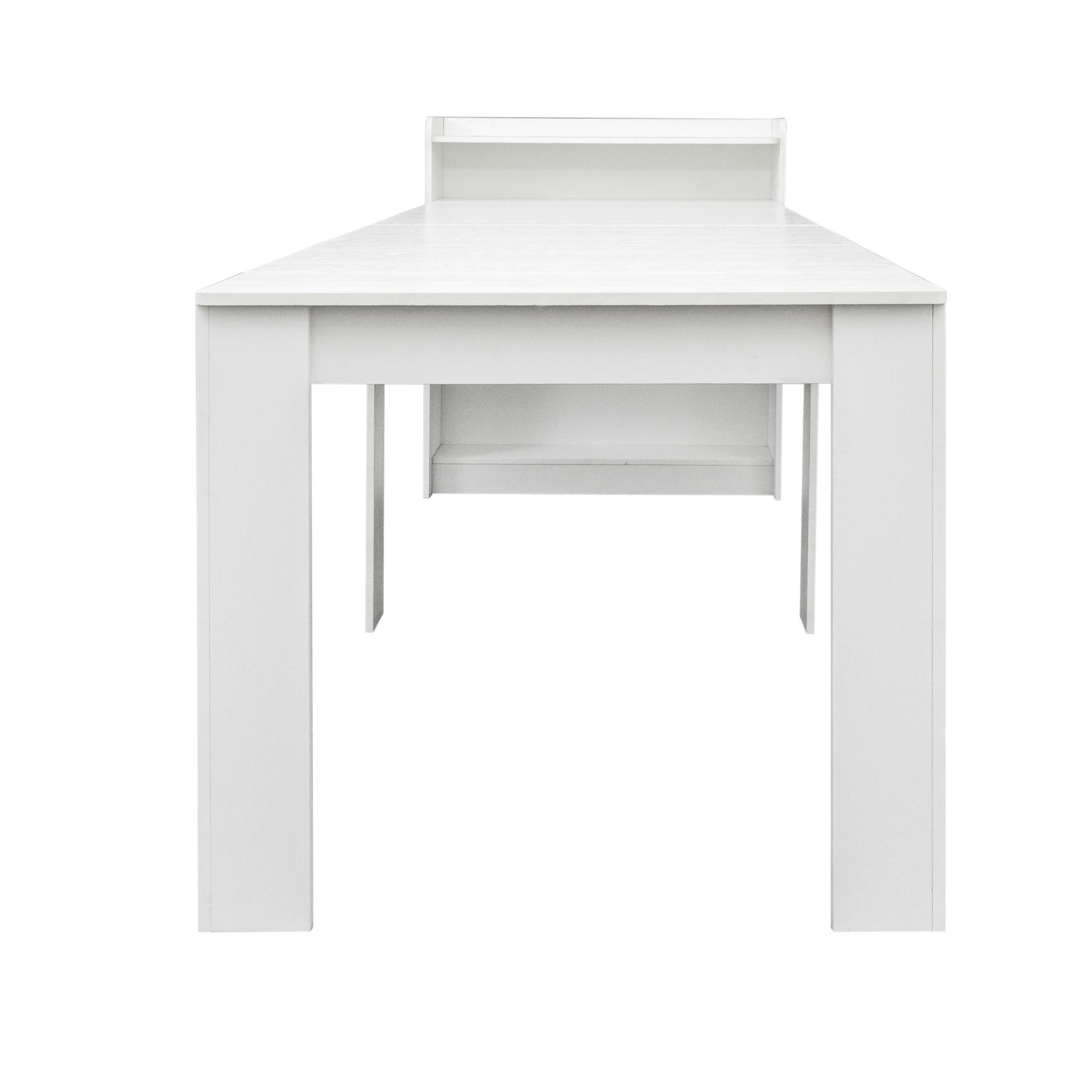 Transformer Dining Table, Extendable Dining Table with Storage Cabinet, Space Saving Expandable Table for Small Apartment Kitchen Dining Room, White Modern Design Transformer Dining Table, Extendable Dining Table with Storage Cabinet, Space Saving Expandable Table for Small Apartment Kitchen Dining Room, White Modern Design
