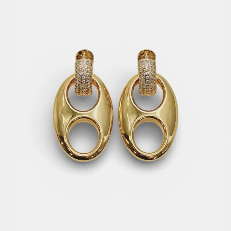 Big beans earrings gold plated 14 k Big beans earrings gold plated 14 k