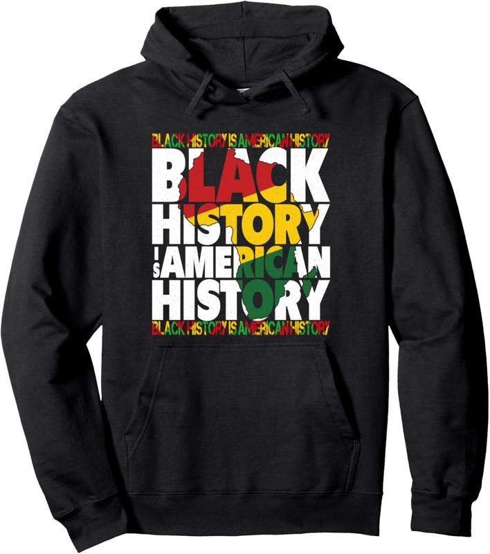 Black History Month African American Pullover Hoodie YOUTH BOYS Crew Neck
