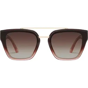 Quay - Women's Sunglasses, Oversized Square with UV Protection (Sweet Talker, CHPY/Brown)