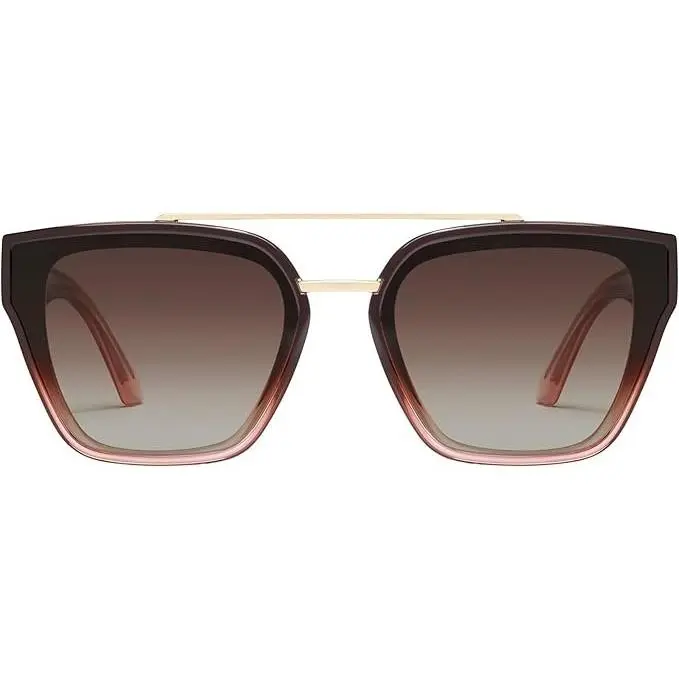 QUAY AUSTRALIA Sweet Talker Women's Sunglasses, Bold Oversized Square Frame with Ample Coverage and UV-Protection, Universal Fit for On-the-Go Lifestyles, Dramatic, Statement Frame, Built-In Nose Pads