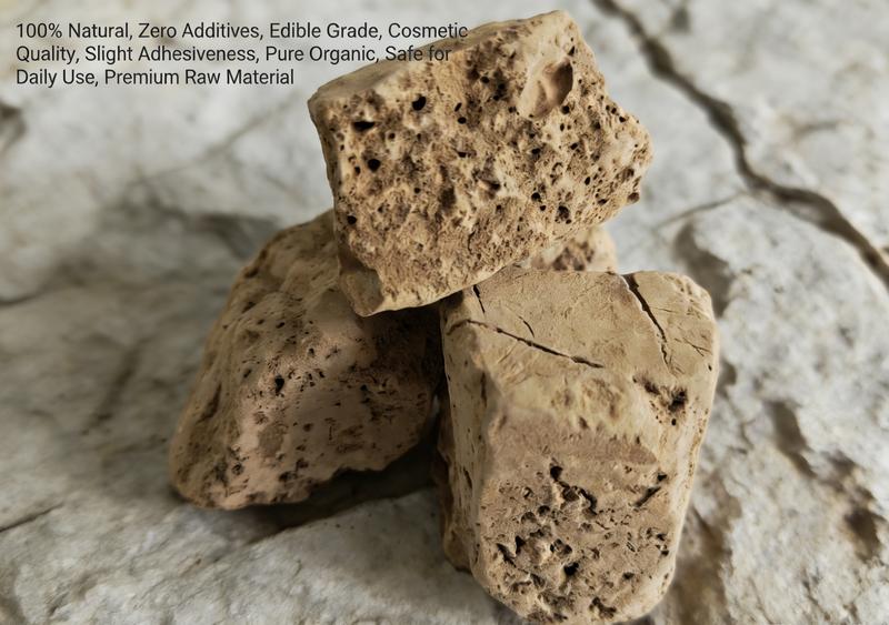 Pure Edible Clay No Additives Cosmetic Grade with Light Stickiness Natural Feel for Cosmetics