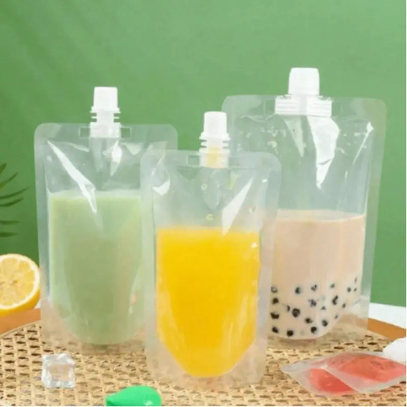 Reusable Concealed Plastic Drinks Bags, Leak-Proof Water Reservoir Pouch, Transparent Plastic Bags, Plastic Pouches, Ideal For Packing Beverages, Resealable Bags, Lightweight Portable For Juice And Cold Drinks Travel, Storage Carrying Bag