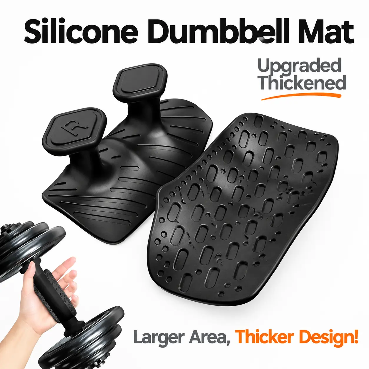 Non-Slip Silicone Gym Grips for Men & Women, Ergonomic Weight Lifting Grip Pads with Palm Protection, Workout Hand Grips for Pull Ups, Deadlifts, Dumbbells, Barbells & Strength Training, Lifting Grips, Gym Accessories, Fitness Grip Pads