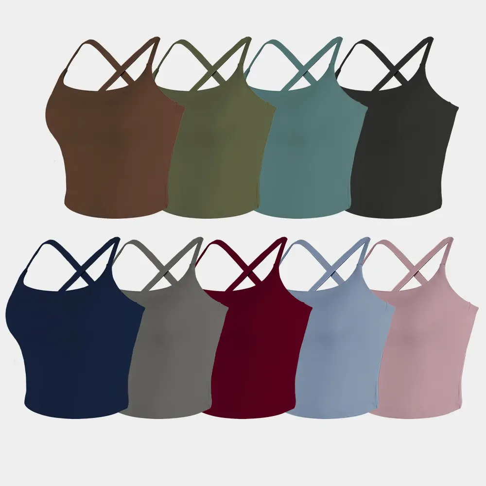 【Free 3-Day Shipping】2026 New Adjustable Straps Built-in Bra Tank Top - Cross Back VS Spaghetti Straps & Scoop Neck, Slim Cute Buttery Soft Thicker Fabric Longline Sports Bra with Built-in One-Piece Bra Pads Yoga Wear Fitness Yoga Gym Activewear 【Free 3-Day Shipping】2026 New Adjustable Straps Built-in Bra Tank Top - Cross Back VS Spaghetti Straps & Scoop Neck, Slim Cute Buttery Soft Thicker Fabric Longline Sports Bra with Built-in One-Piece Bra Pads Yoga Wear Fitness Yoga Gym Activewear