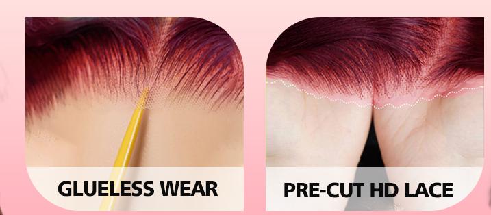 【26“ Only $135】Mamushow 7x6 Glueless Water Wave Wigs 200% Density Human Hair With Drawstring Curly Wave Wigs Closure Wigs Pre Plucked Pre Cut Pre Bleached Wear and Go Wigs Outdoorfun Party Vacation Wigs