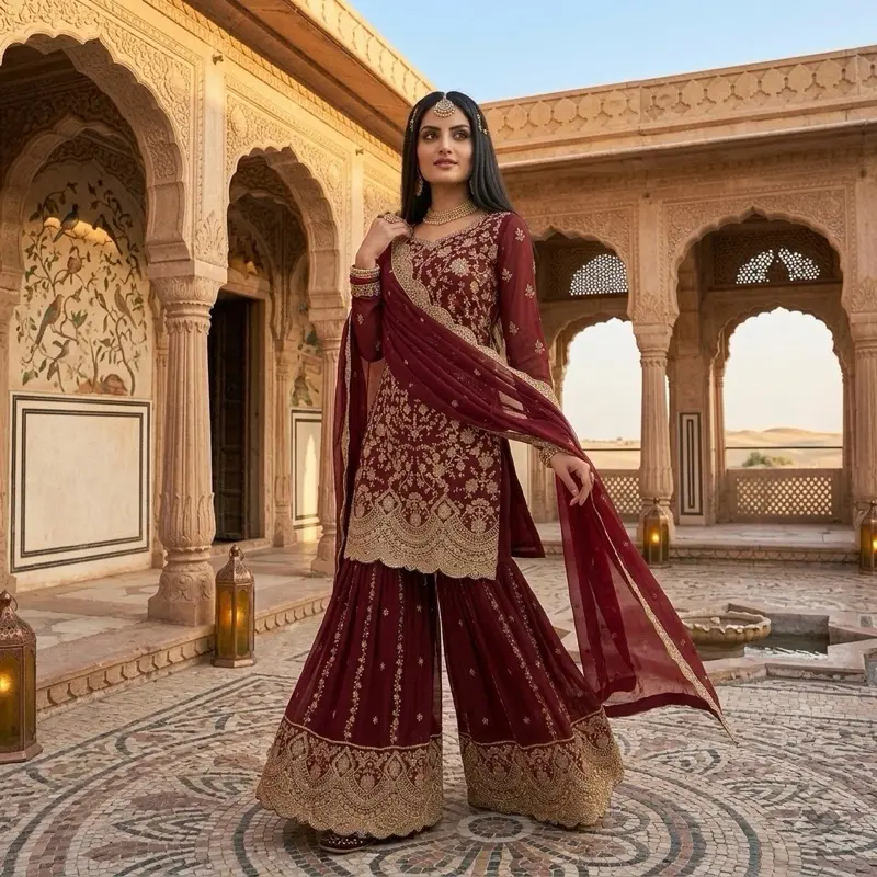 Women's Casual Indian-Pakistani Dress, Womenswear Asian Clothes