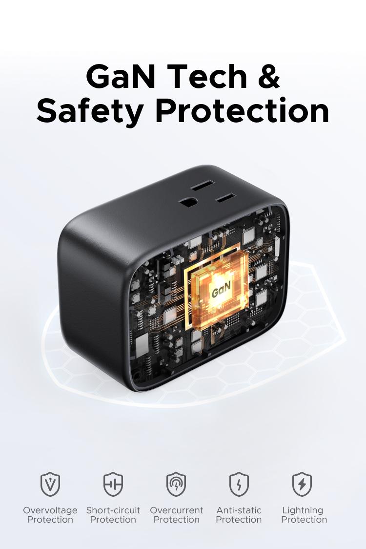 UGREEN USB-C Charging Station with AC Outlet, Nexode 8-in-1 Power Strip for Home and Office, with 4 AC, 1 USB C & 2 USB A for MacBook Pro/Air, iPad, iPhone 17 16，TikTokShopBlackFriday ,TikTokShopHolidayHaul