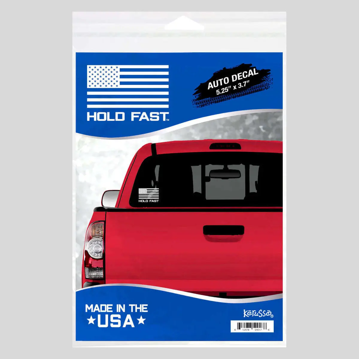 HOLD FAST Religious Flag Logo Vinyl Car Sticker - 5.25" x 3.68" & 7.5" x 5.11", Durable Automobile Decals, Car Decorations, Automotive Exterior Accessories, Car Accessories, Vehicle Accessories