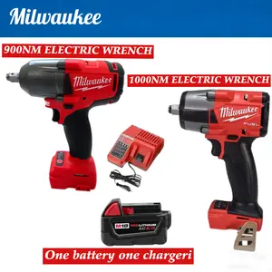 Milwaukee M18 Brushless High Torque Impact Wrench Kit, Featuring 900Nm And 1000Nm Electric Wrenches, Designed For Auto Repair, Construction, And Industrial Maintenance Professionals,Providing Efficient Heavy-Duty Fastening And Disassembly.