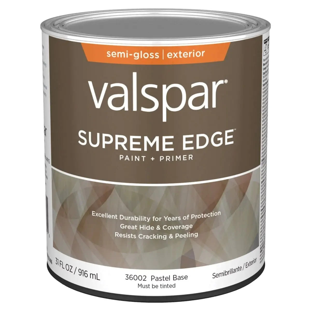 Valspar 028.0036002.005 1 qt. Supreme Acrylic Latex House Trim Paint & Primer, Neutral & Pastel