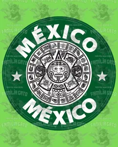 Aztec Calendar DTF Transfer