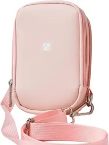 HPRT Photo Printer Case Compatible CP2100 Portable Photo Printer, Lightweight & Large Capacity for Consumable and Cable, Pink