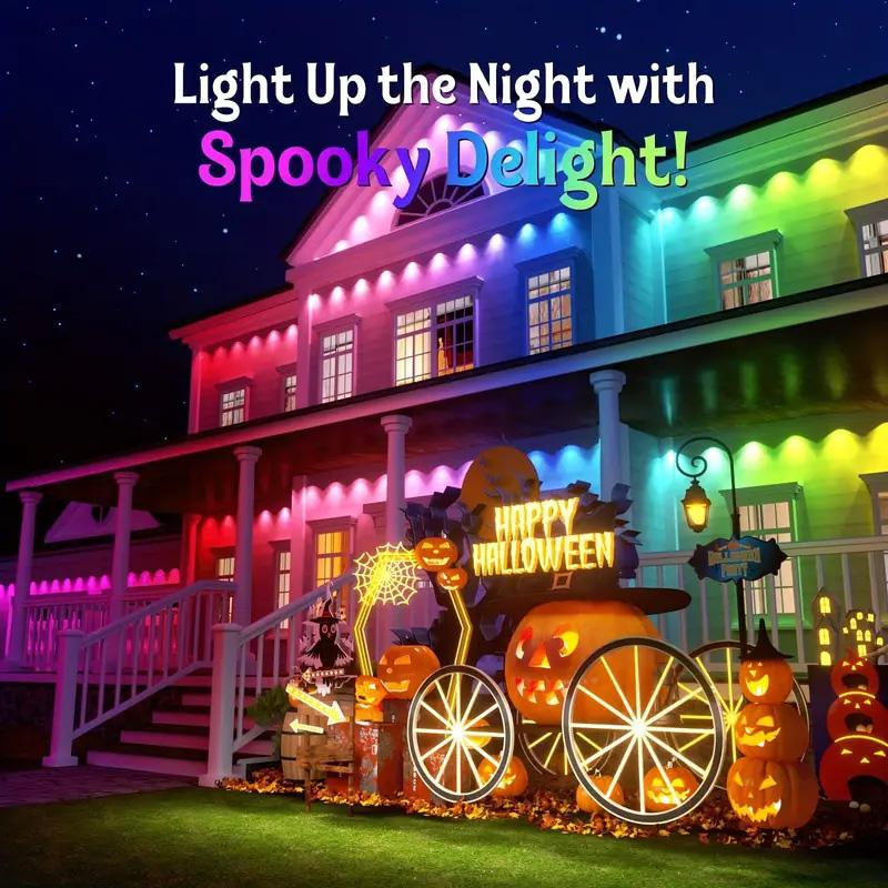 105ft/164ft 16 Million Colors IP67 Waterproof Smart Color Lights 63 Modes TUYA App Voice Control Music Sync Timer for Eaves Walls Pools Lawns Paths Fence