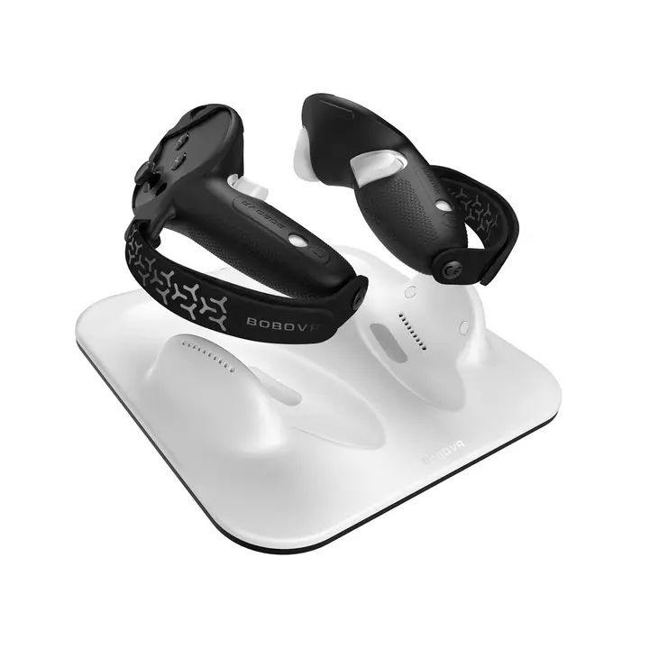 BOBOVR CD3 Rechargeable Wireless VR Controller Charging Combo - Includes Silicone Controller Grips, Compatible with Quest 3, Quest 3S, Wearable Devices Accessories, Vr Accessories