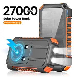 Solar Charger 46800mAh & 27000mAh Power Bank 22.5W Fast Charging Portable Phone Charger, USB C PD External Battery Pack with 3 USB Outputs for Cellphone Tablet