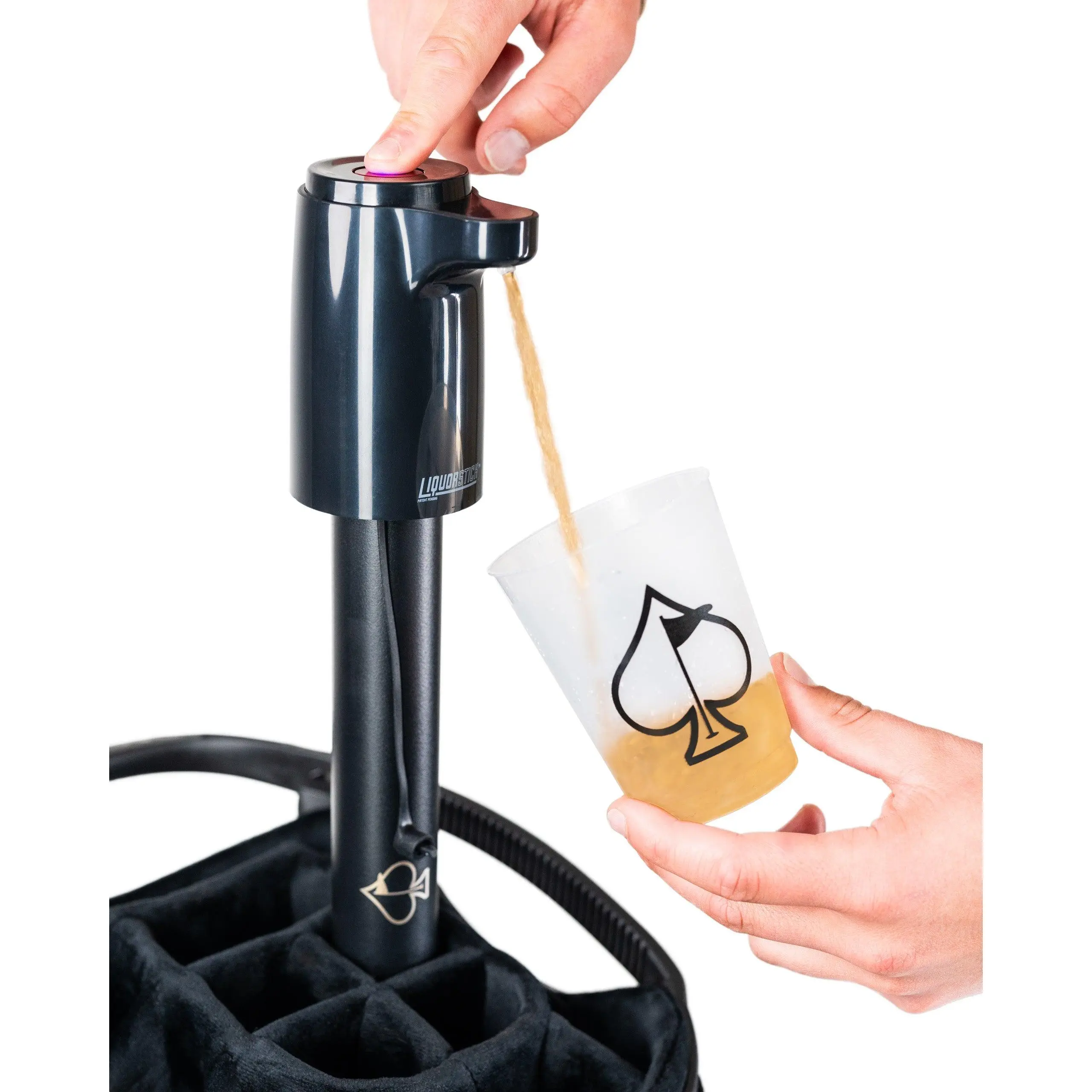 LiquorStick® 3.0 - Black Insulated Beverage Can with Leak Protection, Temperature Control, and Stainless Steel Construction