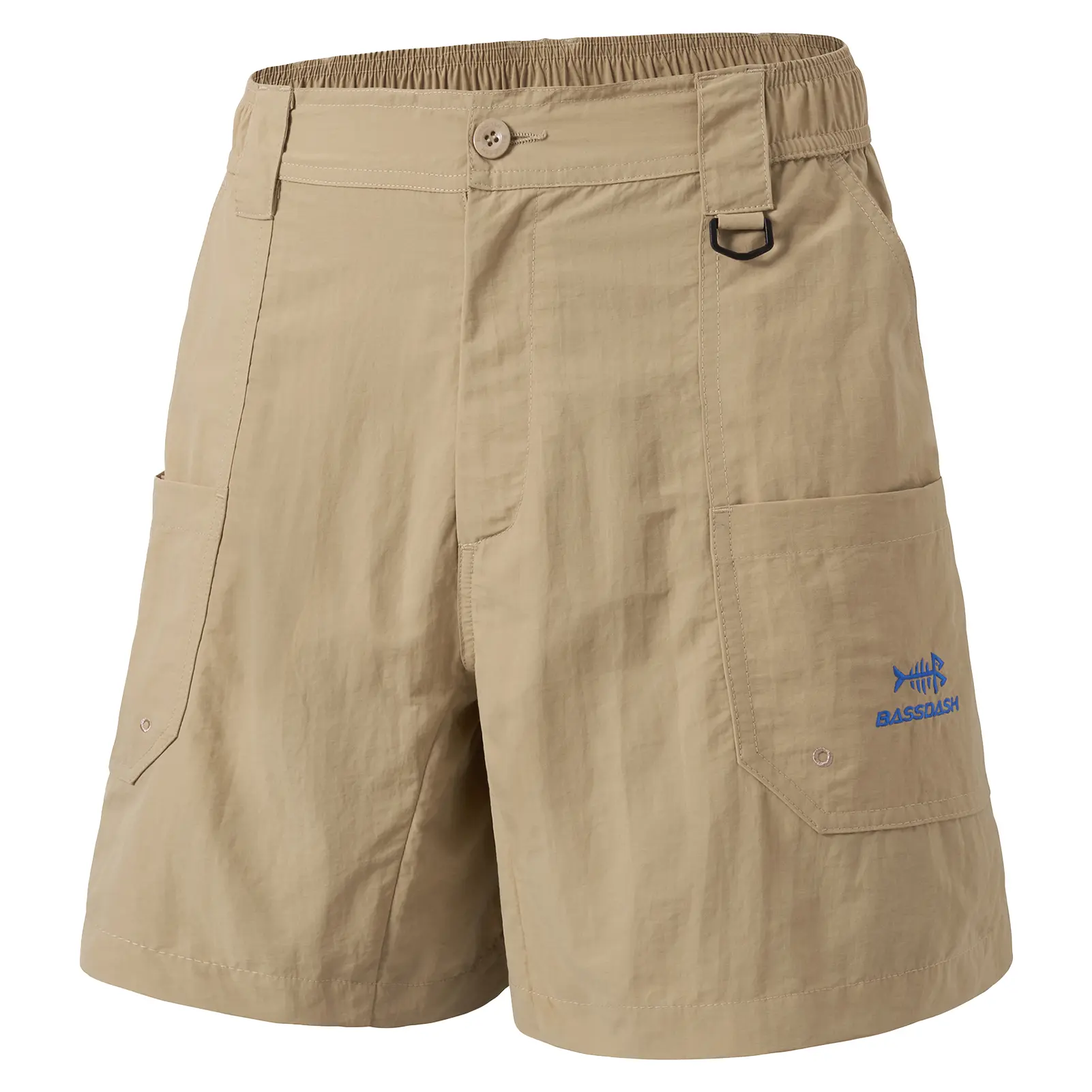 BASSDASH Men's 8" Fishing Shorts UPF 50+ Water Resistant Quick Dry Hiking Cargo Shorts with Multi Pocket