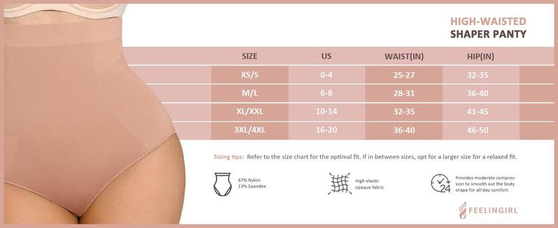 FeelinGirl Tummy Control Shorts Shapewear Briefs High Waisted Panty Butt Litfer Shorts Compression Panties