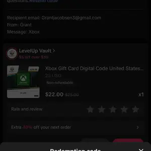 Xbox Gift Card Digital Code United States Gaming Products Games
