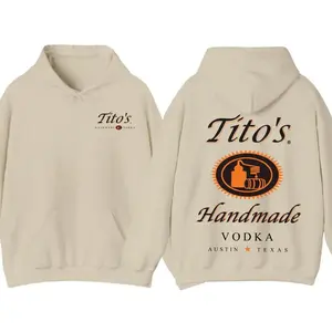 Tito’s Handmade Vodka Hoodie, Vintage Alcohol Apparel Hoodie, Trendy Streetwear Hoodie, Trendy Pullover Hoodie, 2D Graphic Design, Modern Streetwear Look