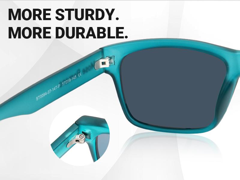 Polarized Sunglasses for Men, TR90 Non Bounce UV 400 Protection, Men's Sunglasses for Running Driving Fishing ST0084