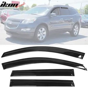 Window Visors for Chevy Traverse 2009-2017 Slim Style Tape on Acrylic 4PC
