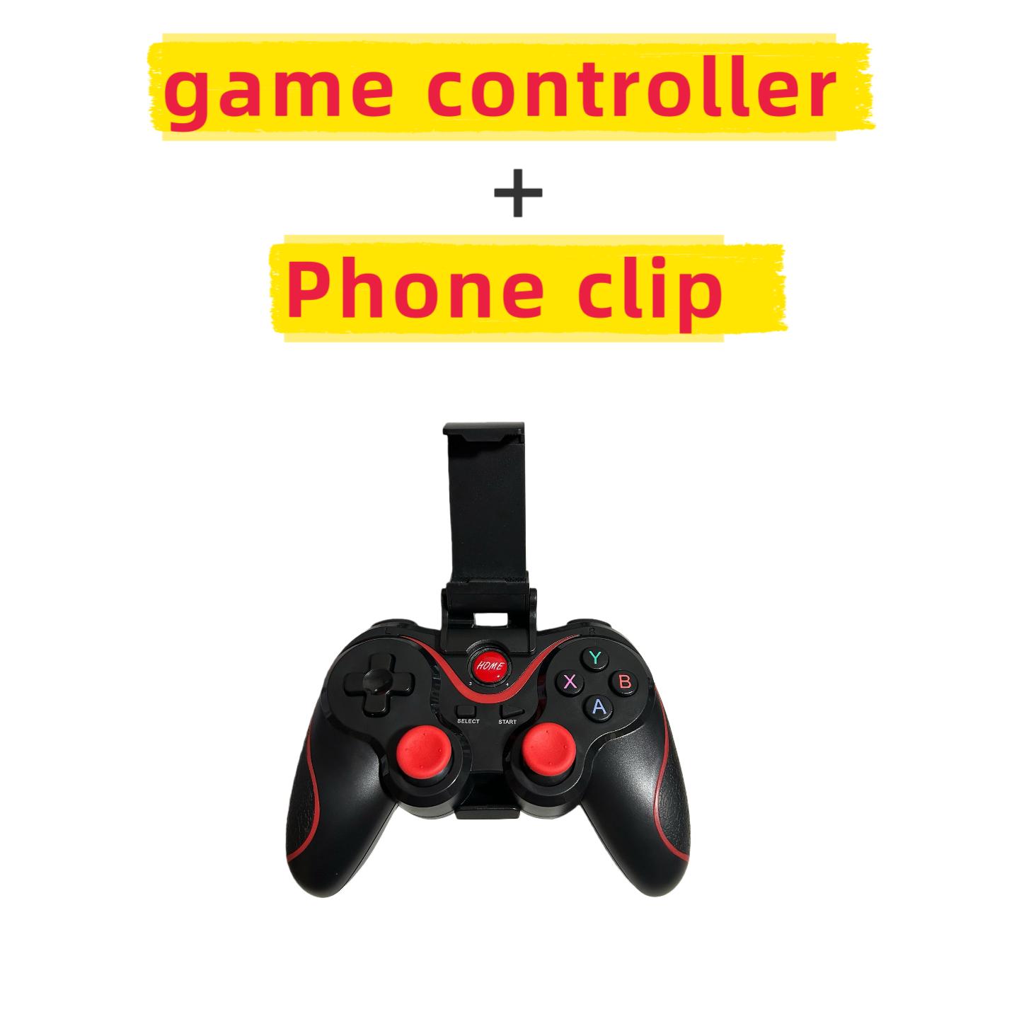 Wireless bluetooth Controller Gamepad Phone Mobile Game Pad Mount Smartphone Clip Holder Mobile Controller Gamepad for Android IOS Phone pc computer ps3