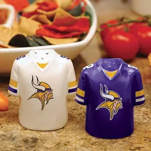 Football Fan Shop Gameday Ceramic Salt and Pepper Shakers - Minnesota Vikings Football Fan Shop Gameday Ceramic Salt and Pepper Shakers - Minnesota Vikings