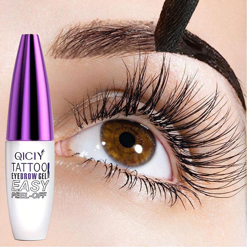 Easy Peel-Off Eyebrow Gel,  Tattoo Eyebrow Gel, Tinted Eyebrow Dye Paste, Professional Waterproof and Sweatproof Eyebrow Tint