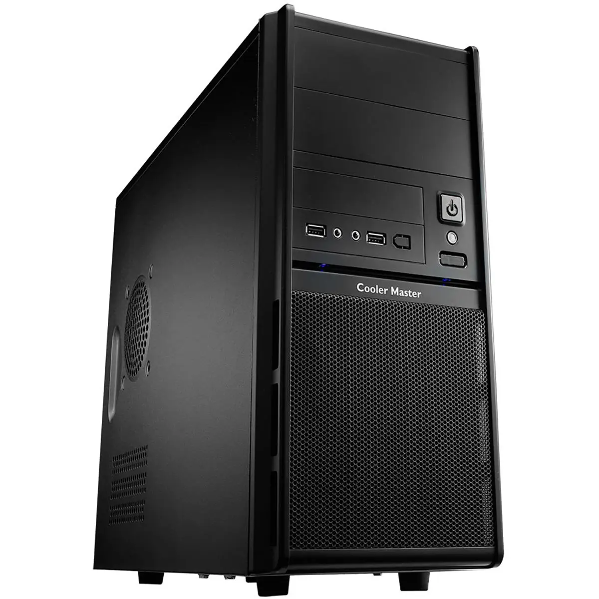 Cooler Master Elite 342 Compact Micro-ATX Mini-Tower PC Case, 400W ATX Power Supply Included, Quality Build, Quiet Ventilation, Front Panel, Space-Savvy, Black