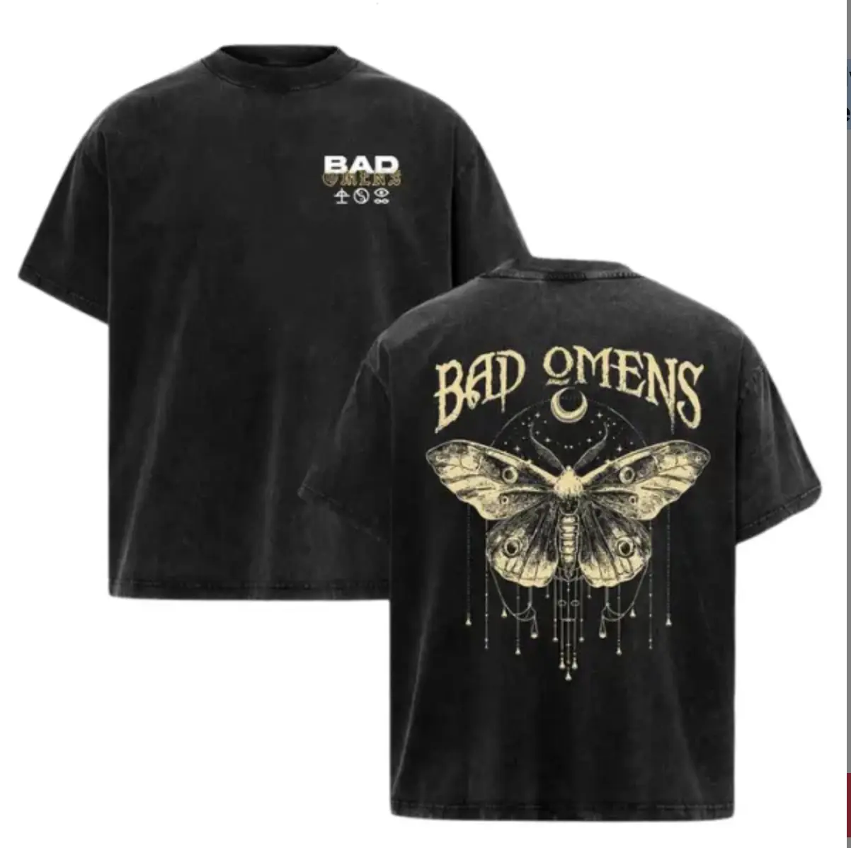 Bad Omens Butterfly T-Shirt/Hoodie – Gothic Band Graphic Tee, Vintage Streetwear Top for Men and Women, Gifts For Girlfriend