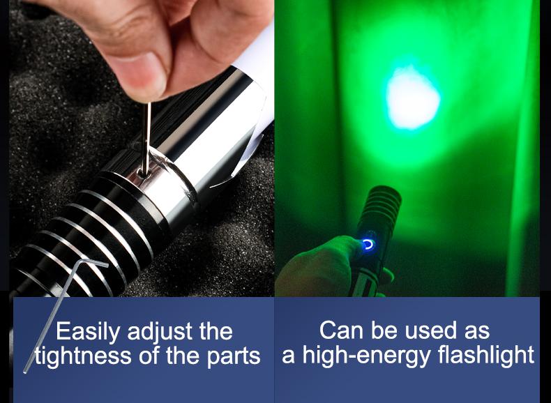 Smooth Swing Real Light Saber 16 Sound Fonts, Motion Control Light Sabers, Infinite Color Changing and 16 RGB Light Saber for Adults Support Heavy Dueling