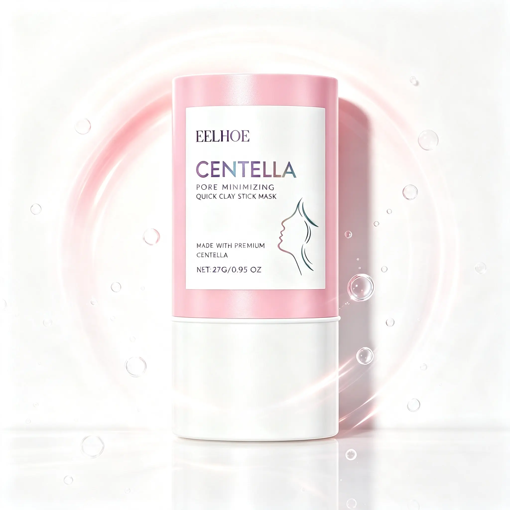 Centella Asiatica Clay Mask Stick - Gentle, Travel Size, Deep Cleansing, Skin-Soothing Skincare Treatment with Smooth Pores, Plump Skin & Mask Moisturizer Benefits