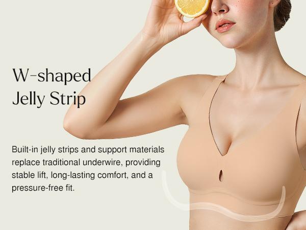 Popilush Deep V Bralette - Keyhole Detail Wireless Bra with Soft Support for All Seasons Women's Underwear & minimizer bra Popilush Deep V Bralette - Keyhole Detail Wireless Bra with Soft Support for All Seasons Women's Underwear & minimizer bra