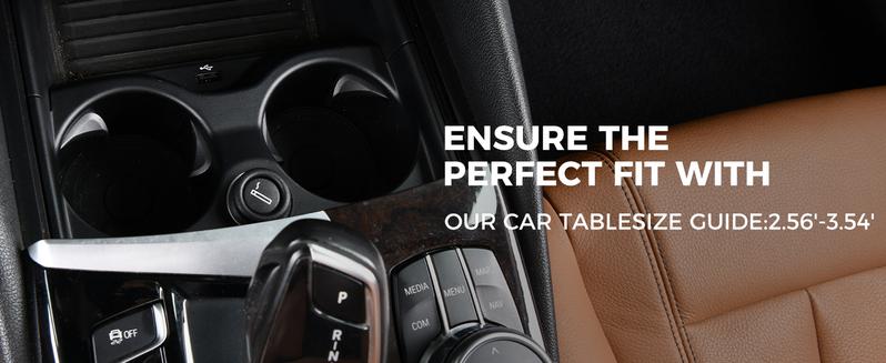 FLORICH All-in-One Car Organizer: Big Cup Holder Expander & 360° Rotating Tray. Universal Steering Wheel Mount Desk Car Tray for Food, Laptop, Drinks. Fits Auto Center Console. Big Cup Holder Expander for Car，Car Cup Holder