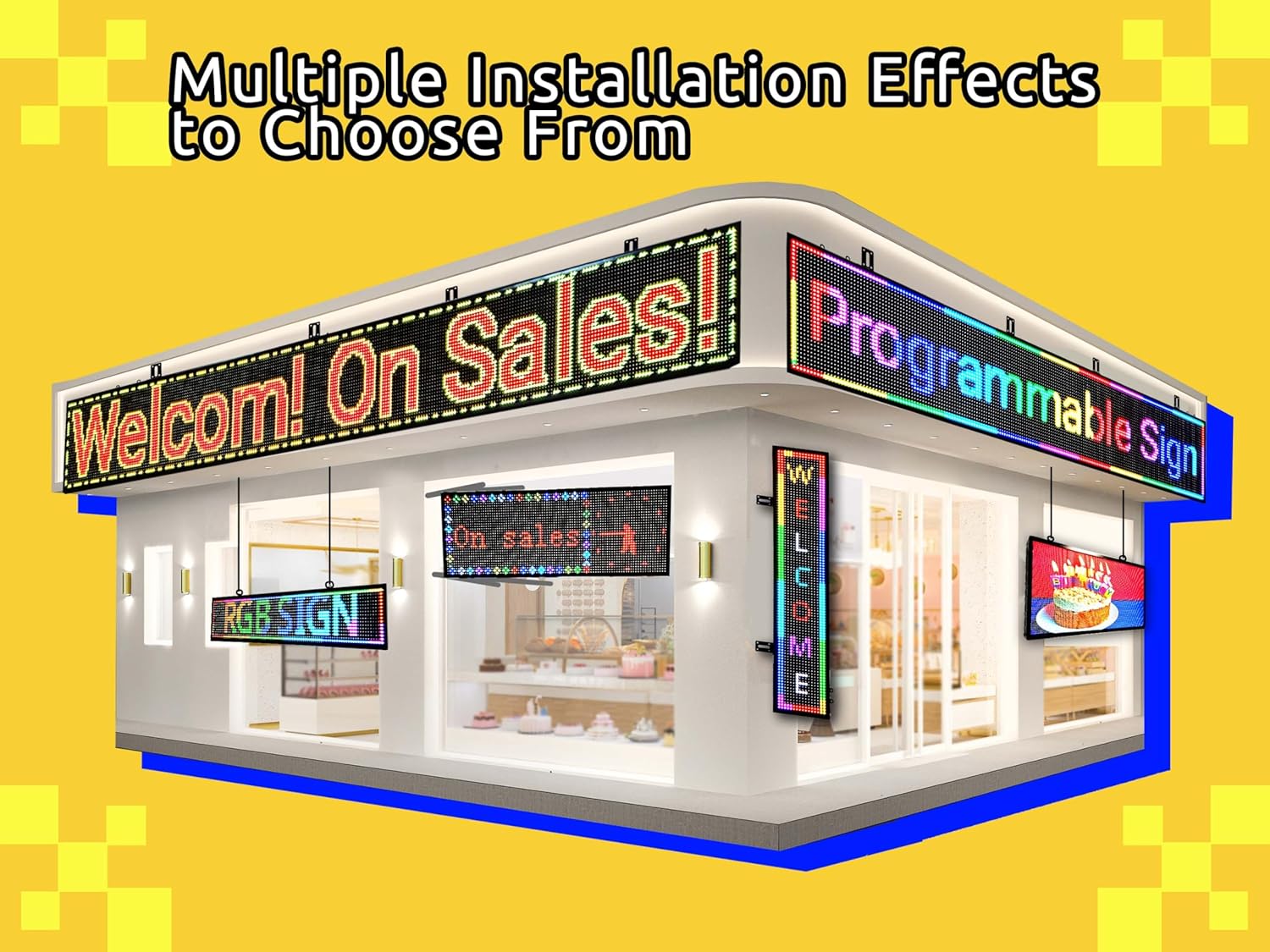 P6 Professional LED Display Support Images & Video | 40x17 inch Outdoor Digital Sign | 6mm Pitch for Long Distance (4-10m) Viewing | IP65 Waterproof | WiFi & App Control | for Stadium, Church, Arena, School Advertising P6 Professional LED Display Support Images & Video | 40x17 inch Outdoor Digital Sign | 6mm Pitch for Long Distance (4-10m) Viewing | IP65 Waterproof | WiFi & App Control | for Stadium, Church, Arena, School Advertising