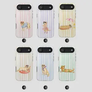 Golden Retriever Striped Compatible with iPhone 12, 13, 14, 15, 16, 17 & more – check our available sizes