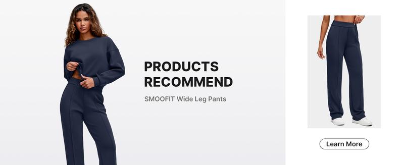 G4Free Smoofit Modal Soft Wide Leg Pants Women High Waist Sweatpants Casual Lounge Work Trouser 27.5''/29.5''/31.5''