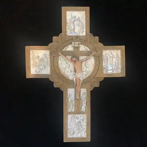 Crucifijo de la vida de Jesús - 9” - 060070