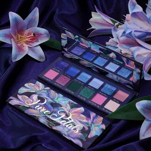 Pure Petals Handmade Vegan Cruelty Free Matte & Shimmer Eyeshadow Palette 22.7mm Pan Size Finely Milled Top Ingredients