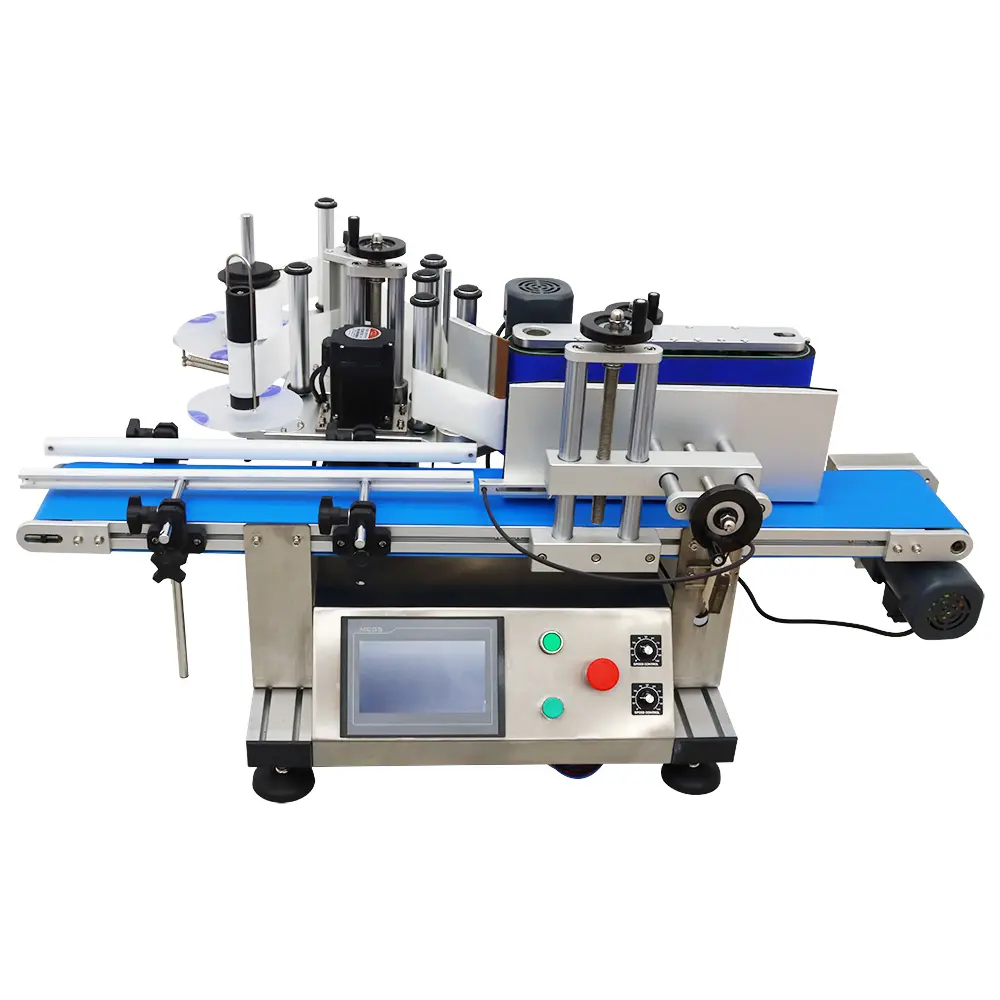 YOKOMA  LT-150 Automatic Conveyor Round Bottle Labeling Machine for Round Bottle/Can/Wine High Speed Desktop 110V 20-200pcs/min