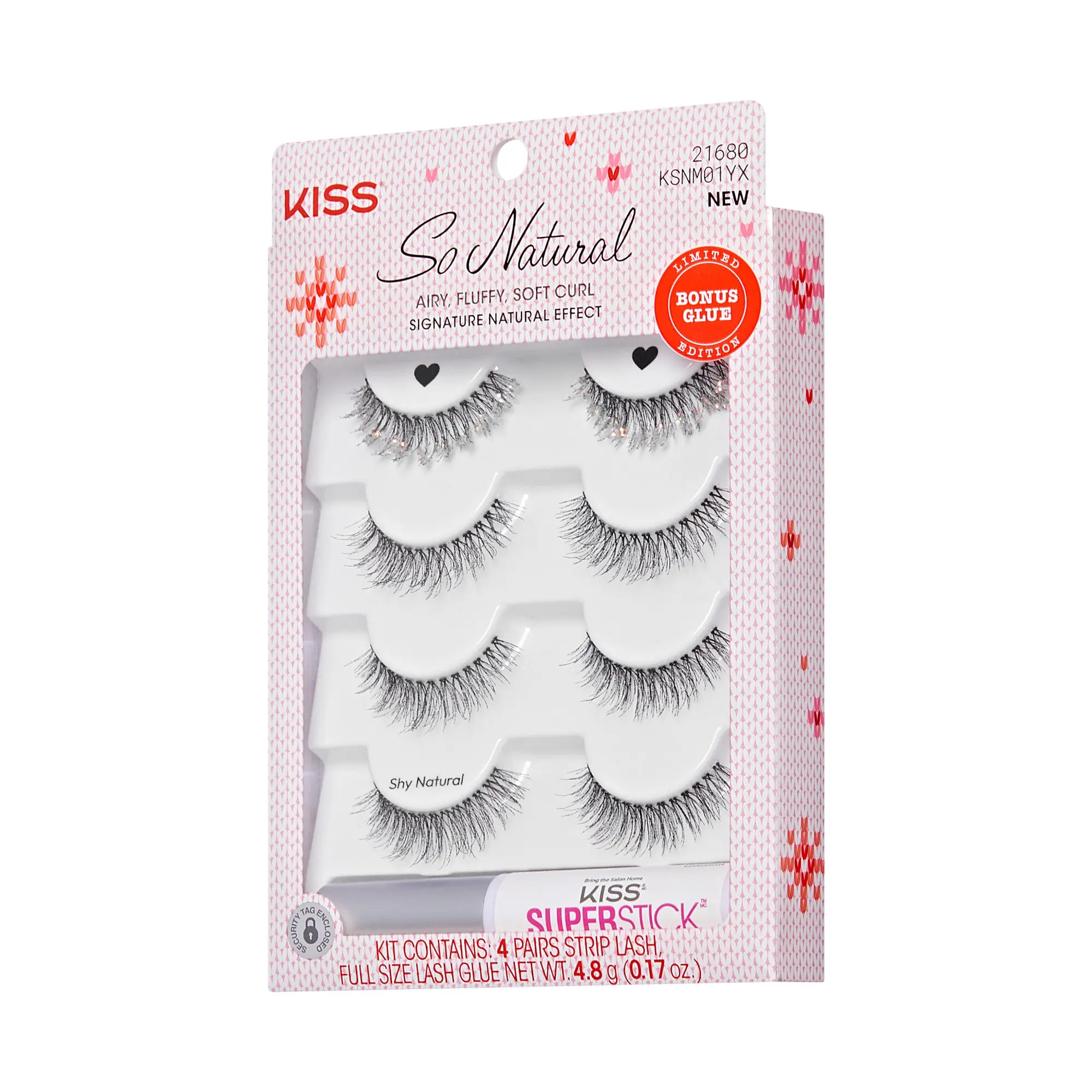 Kiss So Natural Holiday False Eyelashes – Shy Natural Kiss So Natural Holiday False Eyelashes – Shy Natural