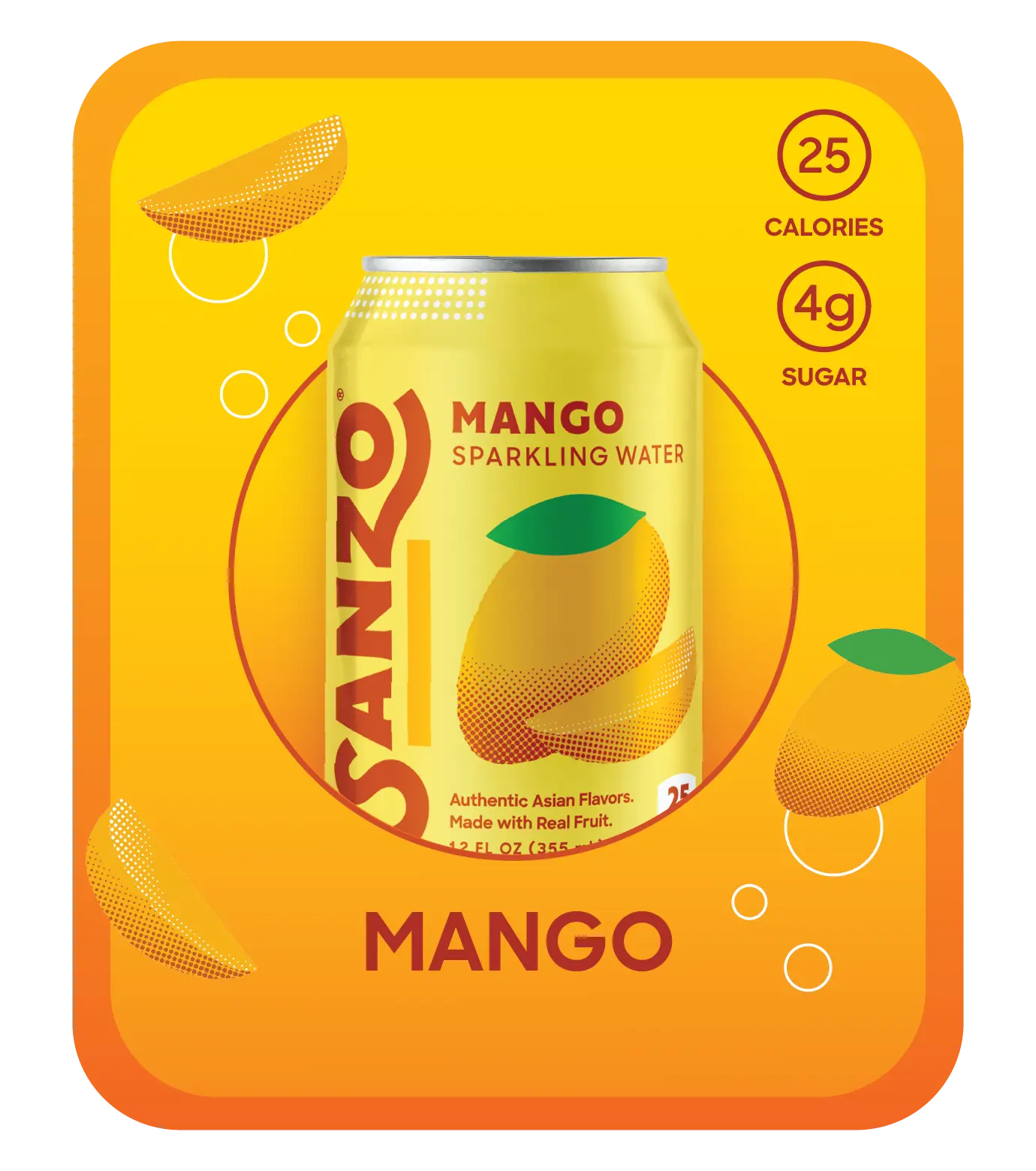 Mango (Alphonso) Sparkling Water | 12-Pack