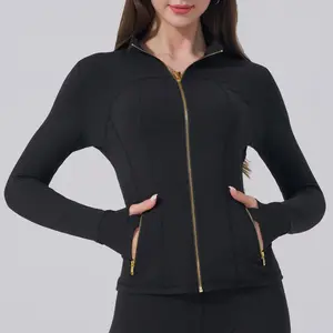 Sporty Women's Jacket with Pockets & Gardenia Scent + 25'' Inseam Leggings with Thumbholes - Casual Yoga Pants for Active Lifestyle