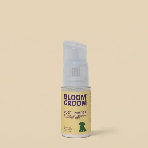 Poof Powder – Waterless Dry Shampoo and Detangler for Dogs | Demat, Detangle & Deodorize | Talc-Free, Non-Toxic, Made in USA for Mat-Prone Coats – Doodles, Poodles, and More