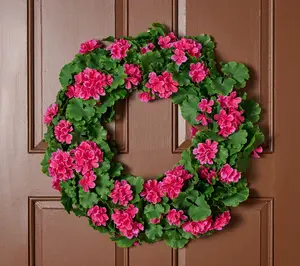 Wicker Park 24" Indoor/Outdoor Faux Floral Spring Wreath