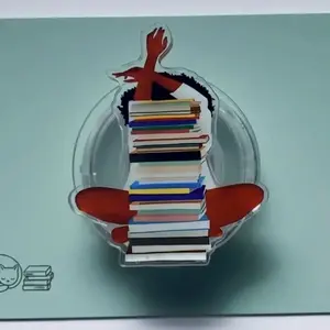 Melanin Girl With Book Phone Grip, Magnetic Phone Grip for Kindle & Books, Trendy Functional Unique Design Black Beauty Girl Read Books Accessory