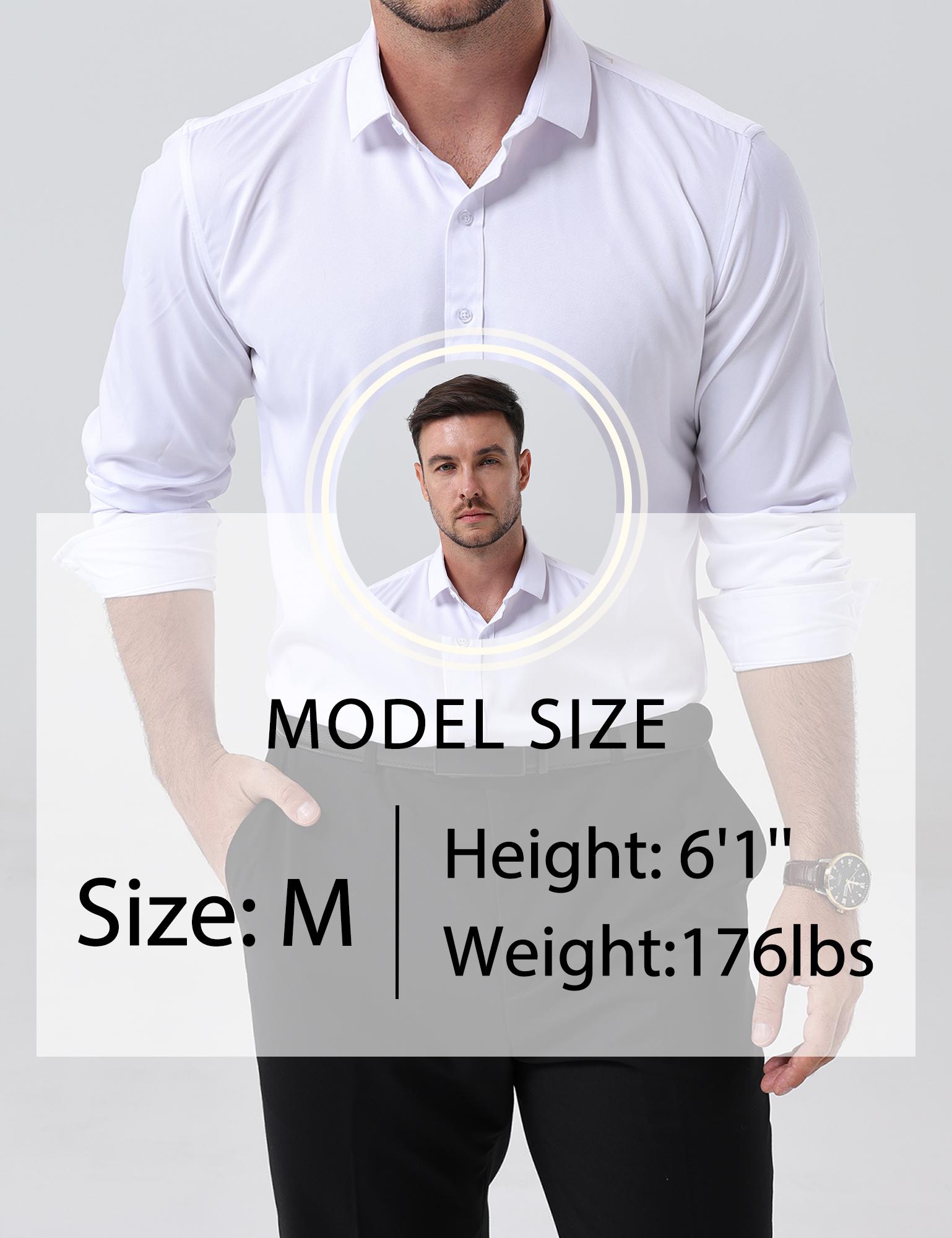 ZEROYAA Men's Long Sleeve Dress Shirt Modern Slim Fit Wrinkle-Free Casual Business Button Up Shirts Elegant Smooth Satin Finish ZEROYAA Men's Long Sleeve Dress Shirt Modern Slim Fit Wrinkle-Free Casual Business Button Up Shirts Elegant Smooth Satin Finish