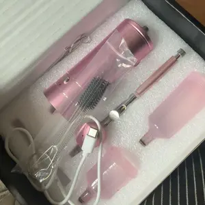 Cordless Mini Handheld Airbrush Kit for Nail Techs - 0.3mm Nano Mist Spray Gun, 950mAh Rechargeable Lithium Battery, USB-Powered Mini Air Compressor, Airbrush Spray Guns for Tattoo, Crafts